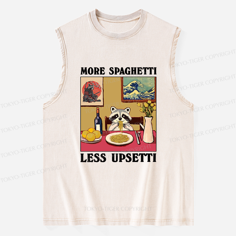 Tokyo-Tiger More Spaghetti Less Upsetti Japanese Washed Tank