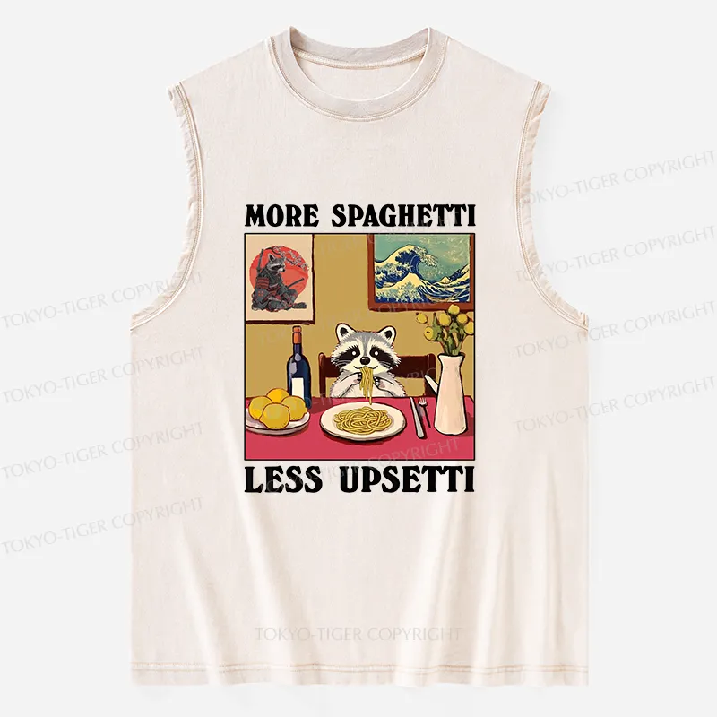 Tokyo-Tiger More Spaghetti Less Upsetti Japanese Washed Tank
