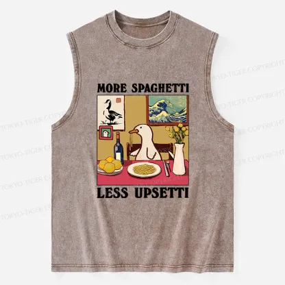 Tokyo-Tiger More Spaghetti Less Upsetti Goose Washed Tank