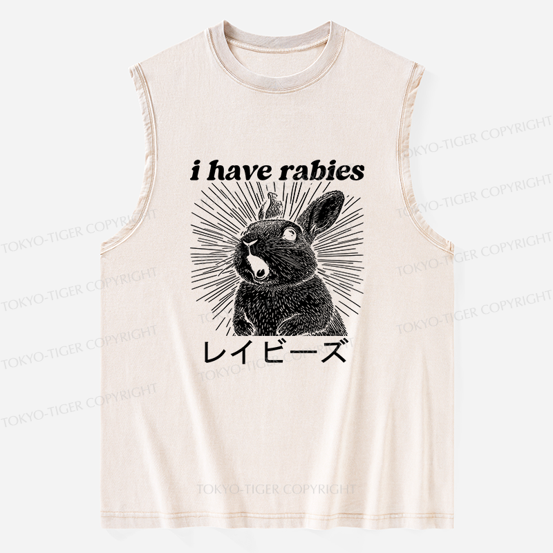 Tokyo-Tiger Funny Rabbit Washed Tank