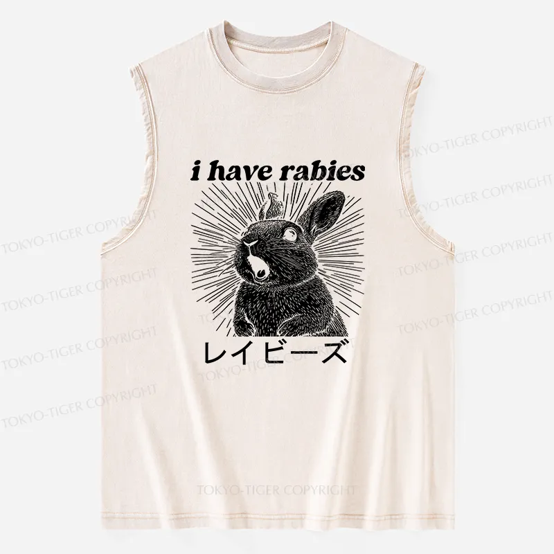 Tokyo-Tiger Funny Rabbit Washed Tank