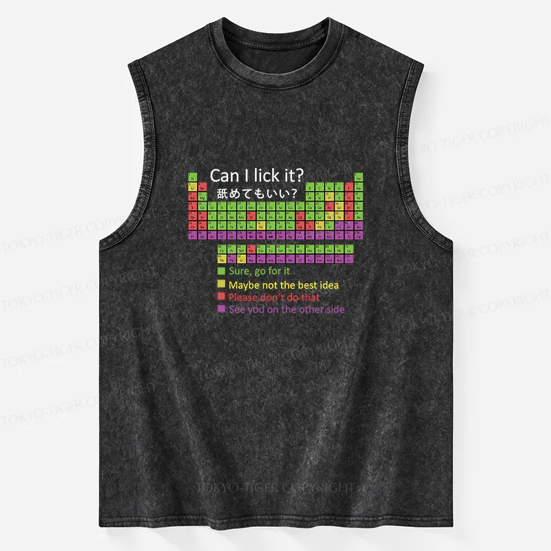 Tokyo-Tiger Can I Lick It Washed Tank