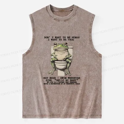 Tokyo-Tiger I Just Want To Be A Frog Washed Tank