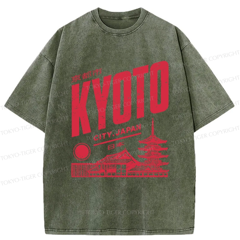 Tokyo-Tiger Vintage Kyoto Washed T-Shirt