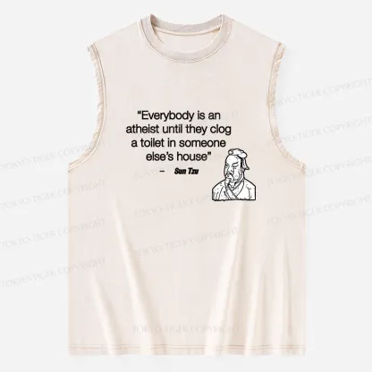 Tokyo-Tiger Funny Sun Tzu Saying Washed Tank