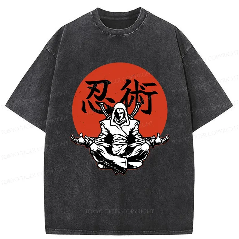 Tokyo-Tiger Japan Bonsai Washed T-Shirt Sale