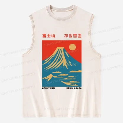 Tokyo-Tiger Mount Fuji Vintage Washed Tank