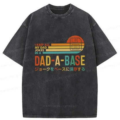 Tokyo-Tiger Dad Jokes Washed T-Shirt