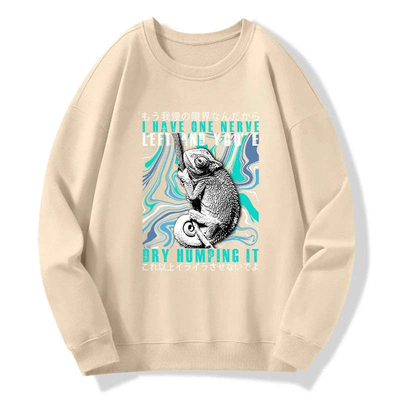 Tokyo-Tiger I Have One Nerve Chameleon Sweatshirt Sale