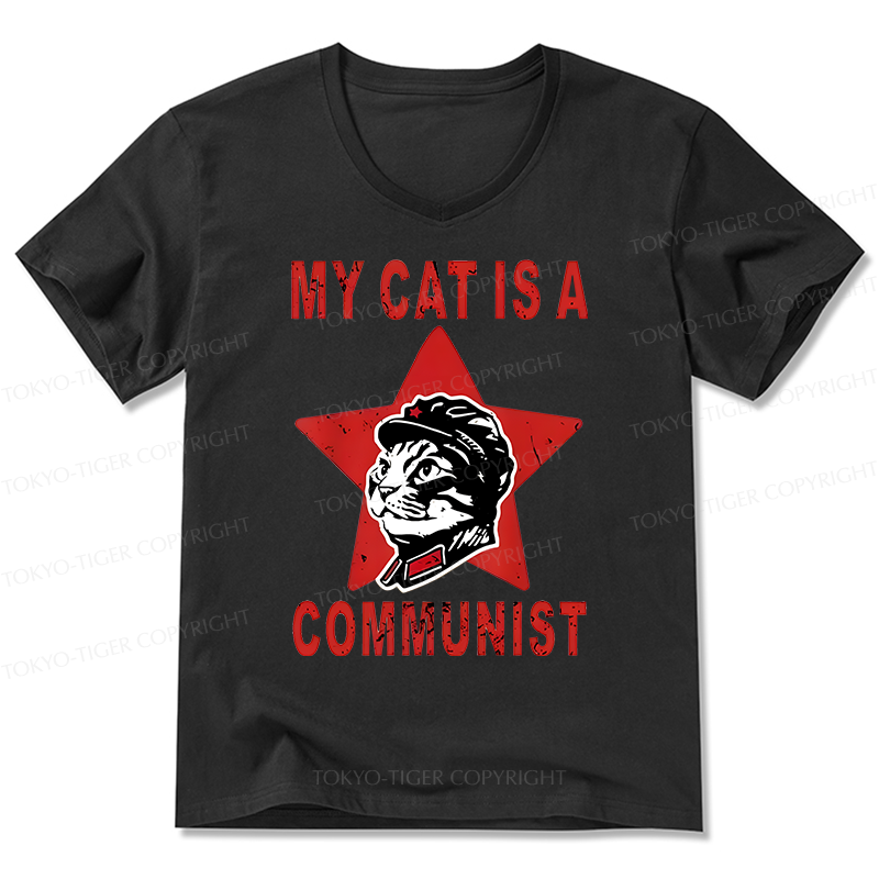 Tokyo-Tiger Funny Cat-ism V-Neck Classic T-Shirt