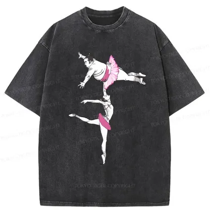 Tokyo-Tiger Elegant Sumo Wrestler Washed T-Shirt