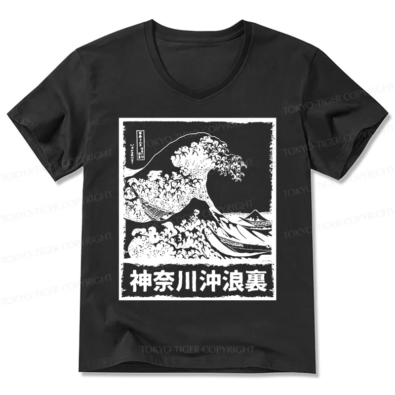 Tokyo-Tiger Legendary Wave V-Neck Classic T-Shirt