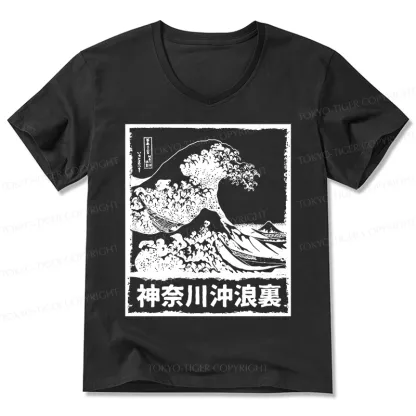 Tokyo-Tiger Legendary Wave V-Neck Classic T-Shirt
