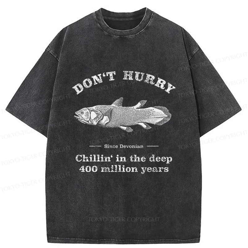 Tokyo-Tiger Fish From 400 Million Years Ago Washed T-Shirt