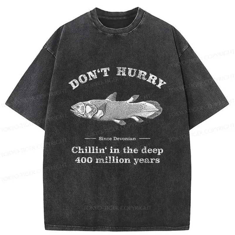 Tokyo-Tiger Fish From 400 Million Years Ago Washed T-Shirt