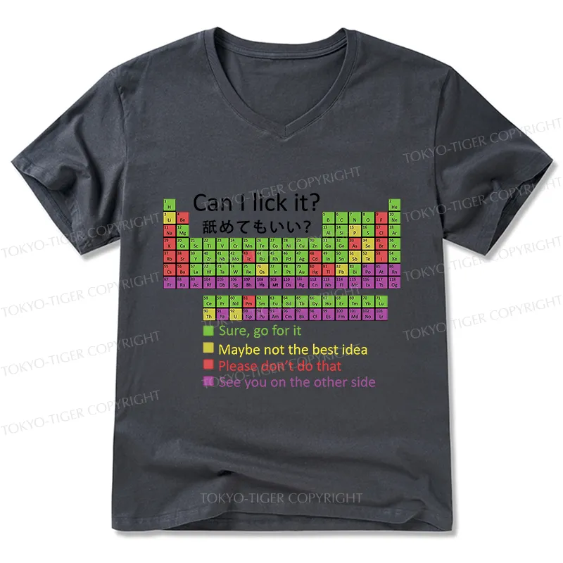 Tokyo-Tiger Can I Lick It V-Neck Classic T-Shirt