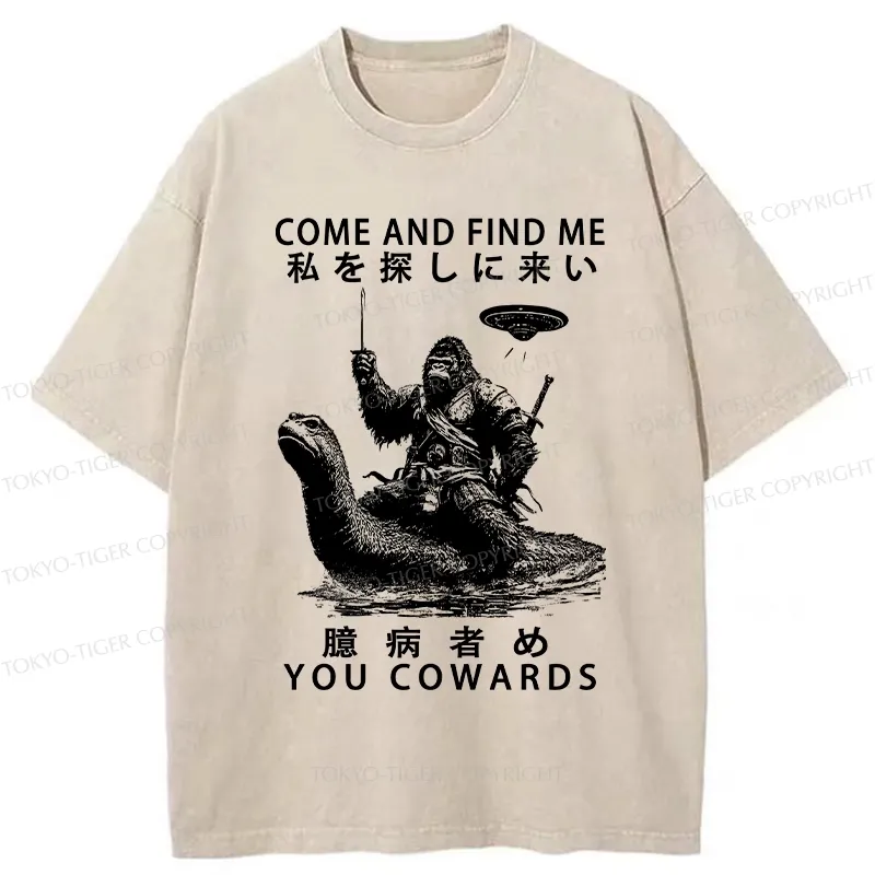 Tokyo-Tiger Can You Find Us Washed T-Shirt