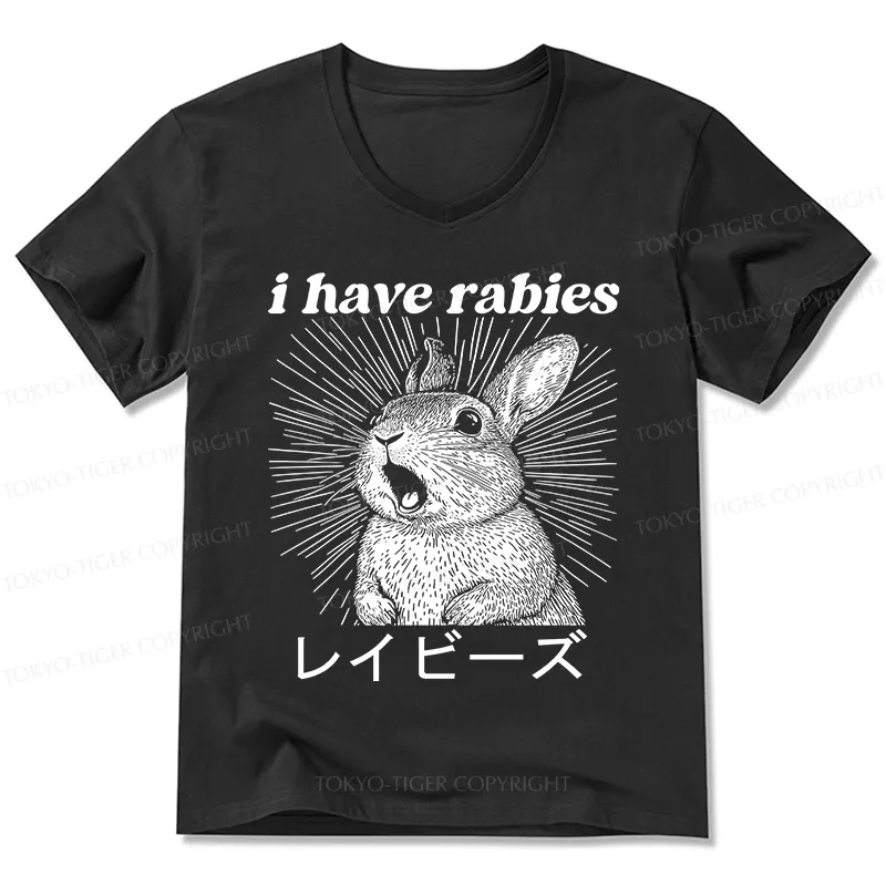 Tokyo-Tiger Funny Rabbit V-Neck Classic T-Shirt