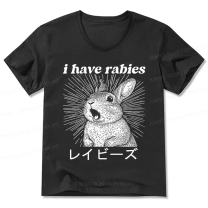 Tokyo-Tiger Funny Rabbit V-Neck Classic T-Shirt