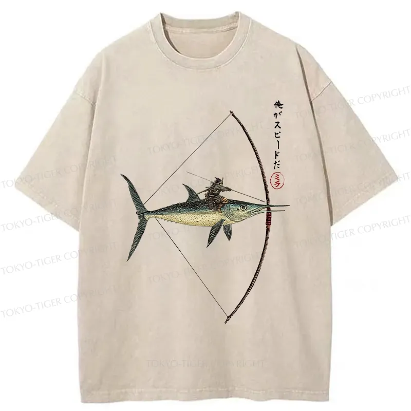 Tokyo-Tiger I Am Speed Washed T-Shirt