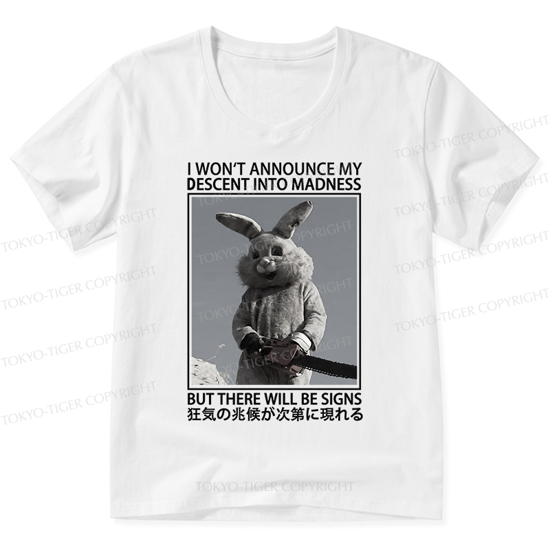 Tokyo-Tiger Rabbit Goes Into Madness V-Neck Classic T-Shirt