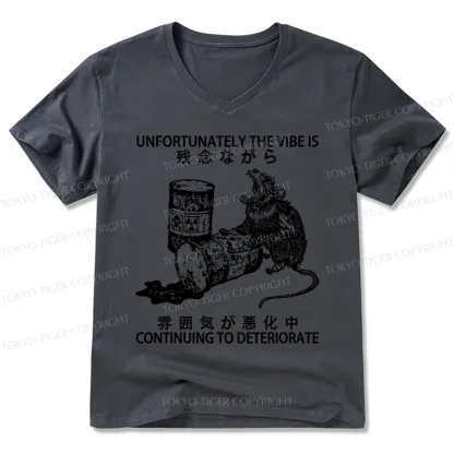 Tokyo-Tiger The Vibe Is Continuing To Deteriorate V-Neck Classic T-Shirt