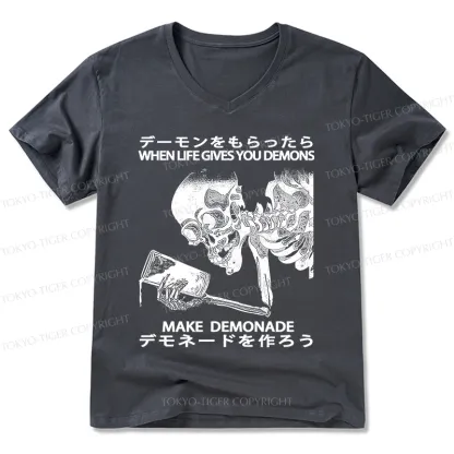 Tokyo-Tiger Make Demonade Funny V-Neck Classic T-Shirt