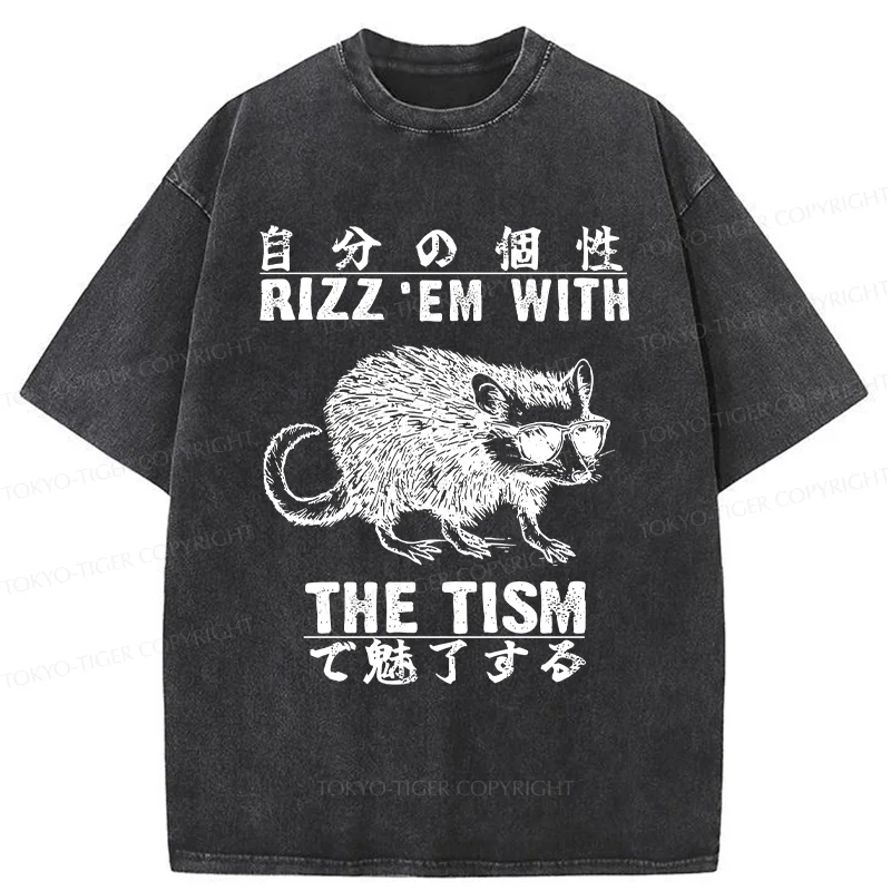 Tokyo-Tiger Handsome Mouse Washed T-Shirt
