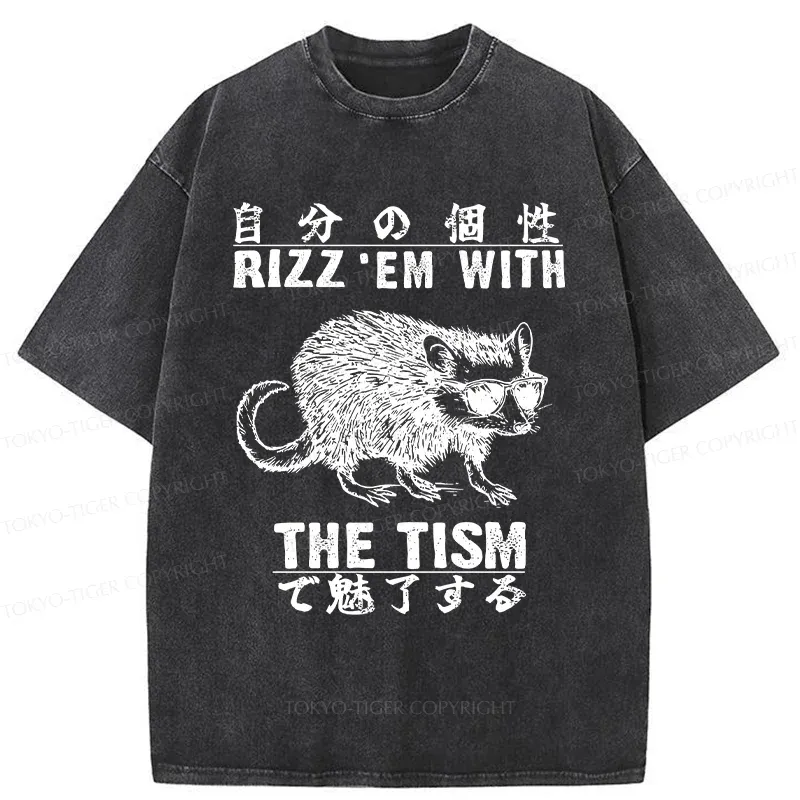 Tokyo-Tiger Handsome Mouse Washed T-Shirt