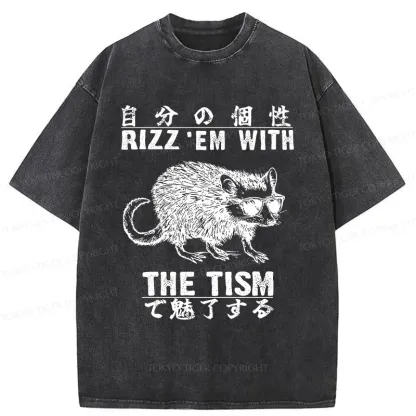Tokyo-Tiger Handsome Mouse Washed T-Shirt