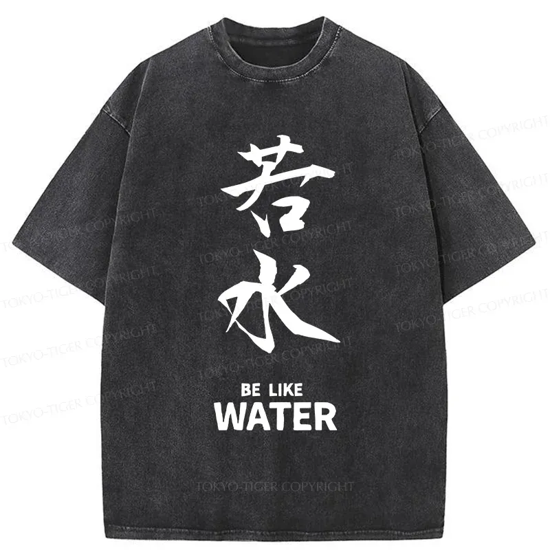 Tokyo-Tiger Feeling As Calm As Water Washed T-Shirt