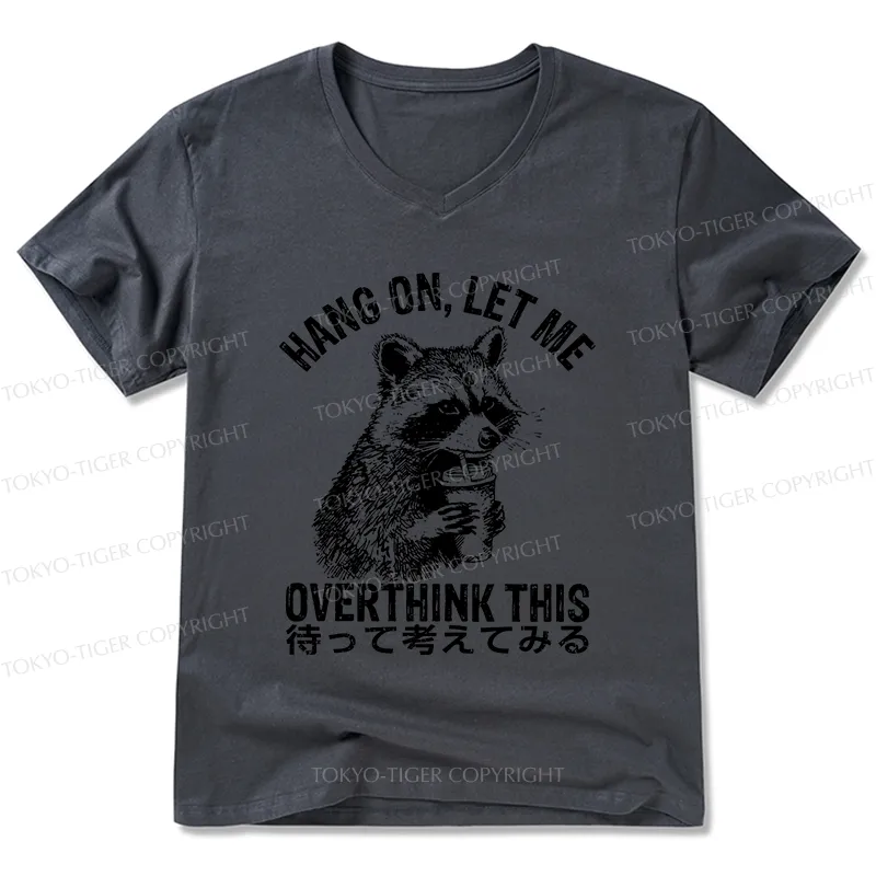 Tokyo-Tiger Overthink Raccoon V-Neck Classic T-Shirt