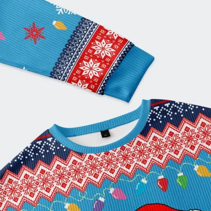 Tokyo-Tiger Frog Brings Gifts Christmas Ugly Sweatshirt