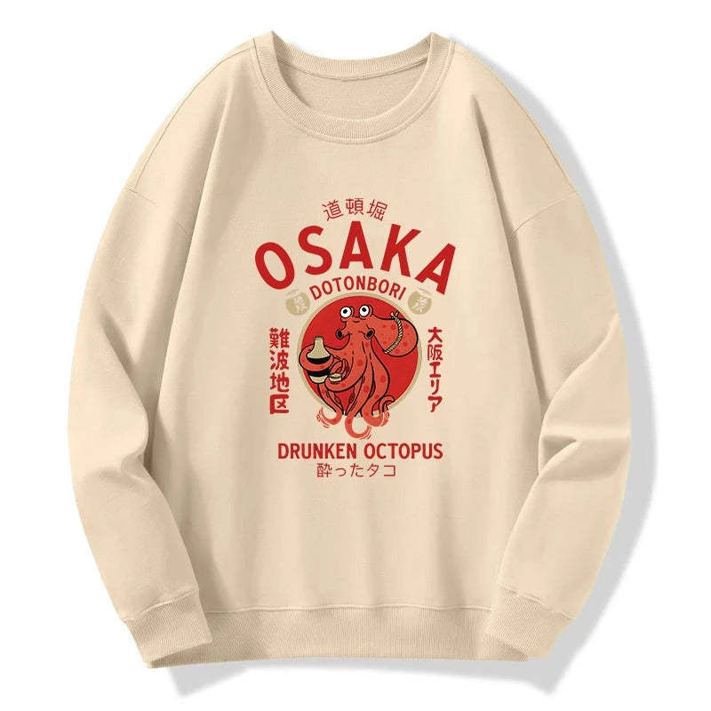 Tokyo-Tiger Drunken Octopus Japan Sweatshirt