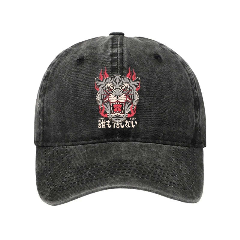 Tokyo-Tiger Retro Tiger Japanese Washed Cap Sale