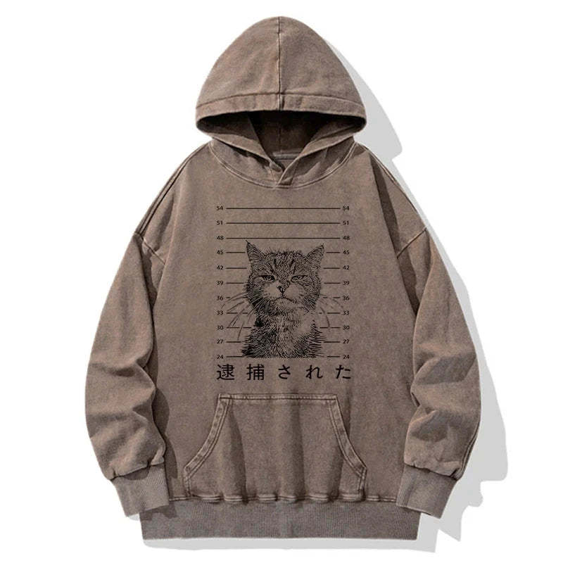 Tokyo-Tiger Cat That Was Arrested Washed Hoodie