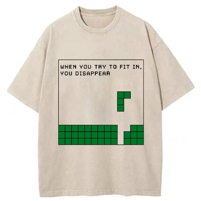 Tokyo-Tiger Be Your Unique Self Washed T-Shirt