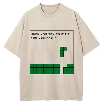 Tokyo-Tiger Be Your Unique Self Washed T-Shirt