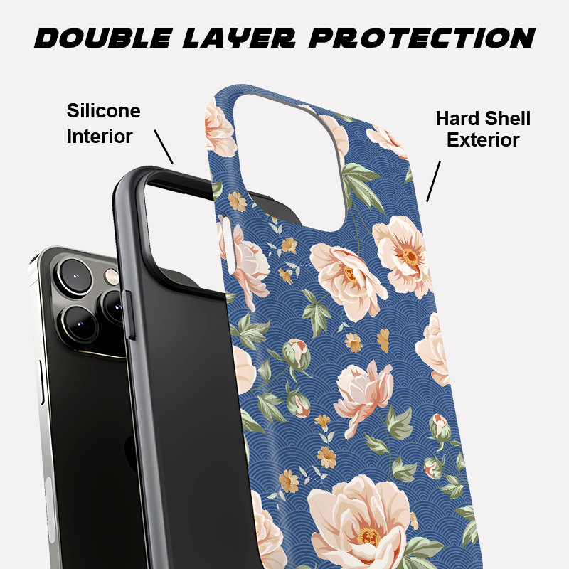 Tokyo-Tiger Flowers In The Waves Phone Case