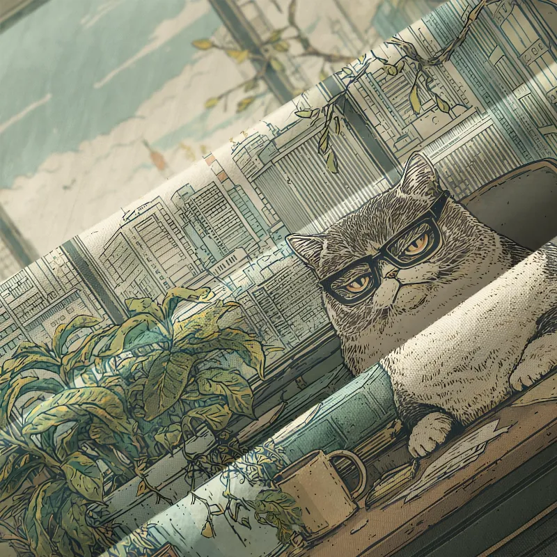 Tokyo-Tiger Funny Cat Meditating Aloha Hawaiian Shirt