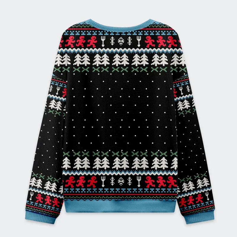 Tokyo-Tiger Gingerbread Man Disaster Is Coming Christmas Ugly Sweatshirt