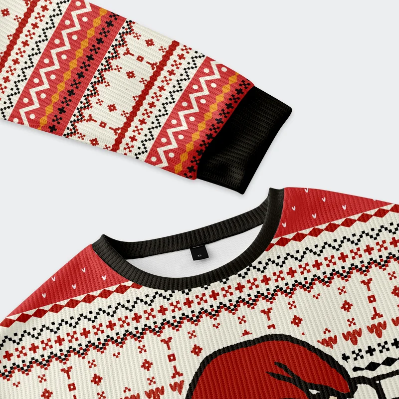 Tokyo-Tiger Arrested Cat Christmas Ugly Sweatshirt