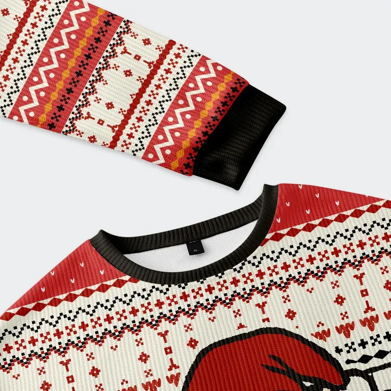 Tokyo-Tiger Arrested Cat Christmas Ugly Sweatshirt