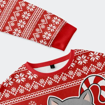 Tokyo-Tiger Cat In The Sock Christmas Ugly Sweatshirt