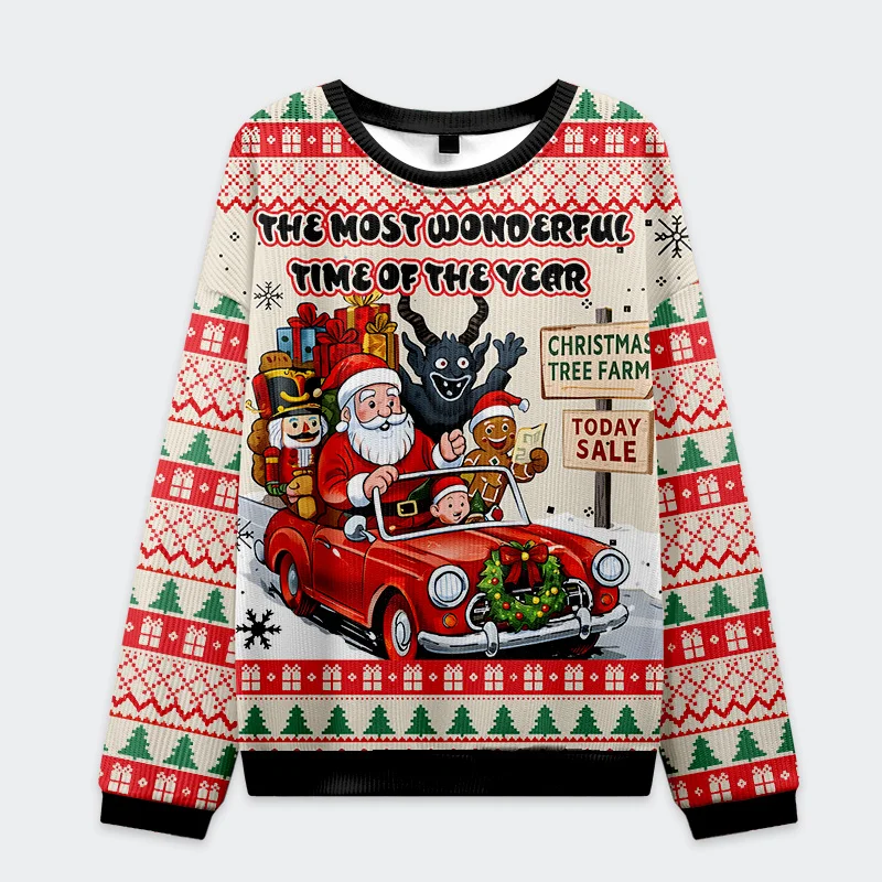 Tokyo-Tiger Happiest Time Christmas Ugly Sweatshirt