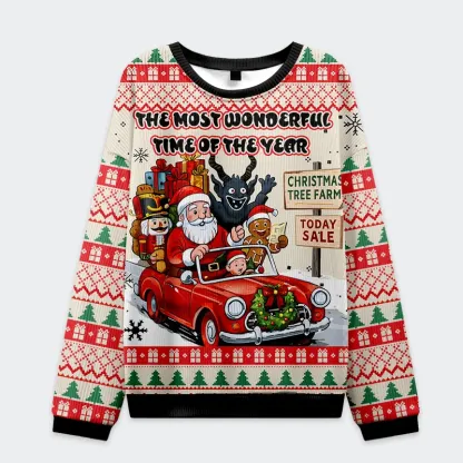 Tokyo-Tiger Happiest Time Christmas Ugly Sweatshirt