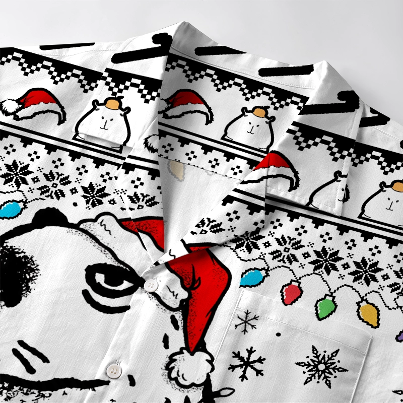 Tokyo-Tiger Christmas Capybara Aloha Hawaiian Shirt