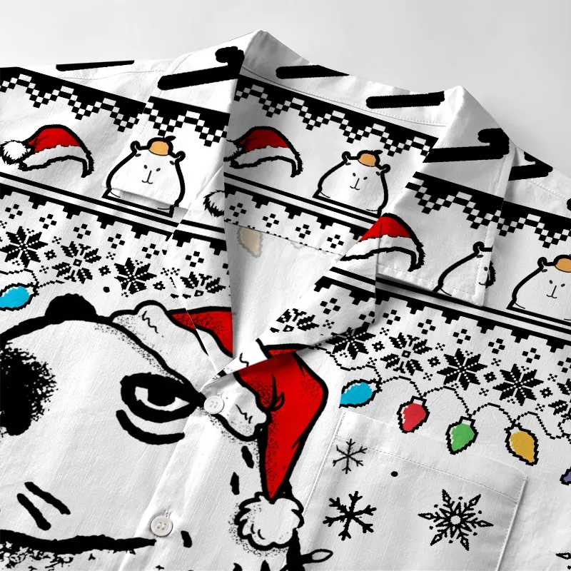 Tokyo-Tiger Christmas Capybara Aloha Hawaiian Shirt