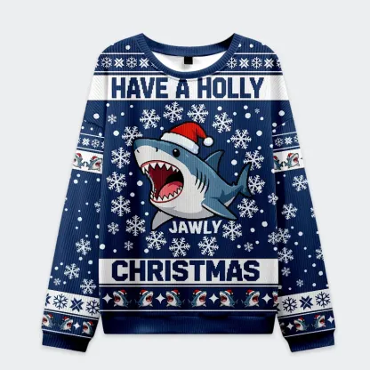 Tokyo-Tiger Christmas Shark Funny Christmas Ugly Sweatshirt