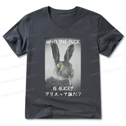 Tokyo-Tiger Who Is Alice? V-Neck Classic T-Shirt